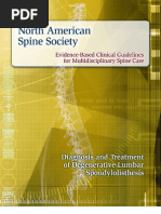 Spondylolisthesis Clinical Guideline