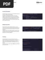 Functions Cheatsheet - Codecademy