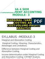 Marginal Costing-Module-3 Management Accounting