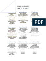 Plan de Estudios