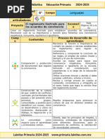 6to Grado Septiembre - 01 El Reglamento Ilustrado para Los Acuerdos de Convivencia (2024-2025)