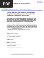 Chronic Effectsof Inter Set Static Stretchingon Morphofunctional Outco