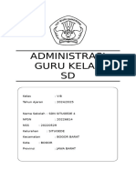 Administrasi Guru Kelas Ibu Ratnengsih