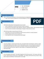 Simple Blue Resume-WPS Office