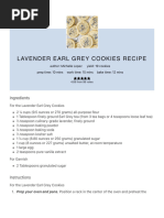 Lavender Earl Grey Cookies Recipe - Hummingbird High