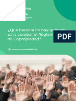 (EBOOK) ¿Qué Hacer Si No Hay Quórum para Aprobar El Reglamento