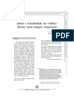 Amor e Sexualidade Na Velhice - Um Direito Nem Sempre Respeitado