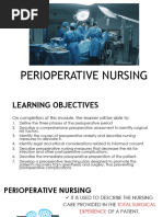 Introduction To Perioperative Nursing