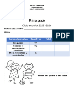 Evaluación Segundo Trimestre 1° Ciclo 2023-2024 PDF