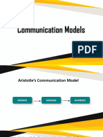 Week 3 Models of Comm