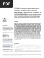 Smart Home Adoption Factors: A Systematic Literature Review and Research Agenda