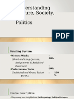 Lesson 1 - Essentials in Studying Culture, Society and Politics