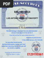 This Card Belongs To The Social Security Administration and You Must Retum It If We Ask For It