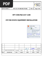 ITP For Static Equipment Installation Code-A