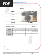 GP Maths Grade 8 Project 2022 TERM 3 QP and Memo