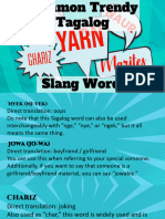 Trends in Slang Words