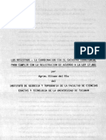 Los Registros - La Coordinación Con El Catastro Territorial para Cumplir Con La Registración de Acuerdo A La Ley 17.801