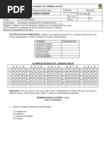 Examen de Ciencias 1 Año Bachillerato Bimestre Ii 2024