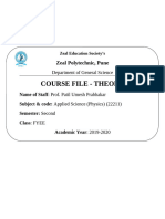 Cover Page-Course File