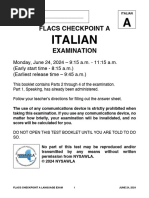 2024 Flacs A Italian Exam FINAL