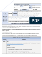 Planeación Contenido Español 2 