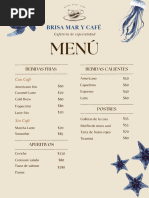 Menú Mar y Café