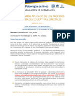 Módulo 304. El Campo Aplicado de Los Procesos en Necesidades Educativas Especiales