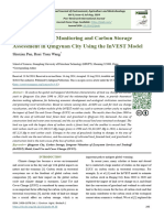 Land Use Change Monitoring and Carbon Storage Assessment in Qingyuan City Using The InVEST Model