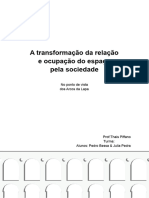 Transformação Da Relação e Ocupação Do Espaço Pela Sociedade - Arcos Da Lapa