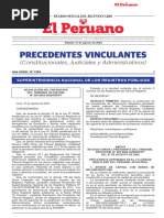 Precedentes Aprobados en El CCLXXXVIX (289) Pleno Del Tribunal Registral