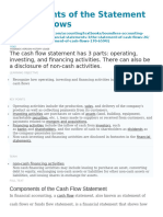 Components of The Statement of Cash Flows