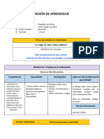 Sesión 1 Educación Religiosa