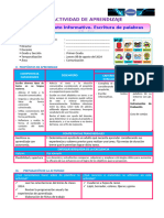 COM 1° - SESIÓN 08 DE AGOSTO - Escriben Un Texto Informativo