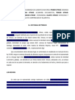 Contesta Demanda de Alimentos Mayores, Dda Reconvencional de Divorcio