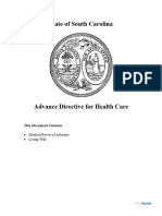 South Carolina Advance Directive Form