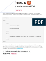 4 - El Cabecero de Un Documento HTML