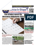 Periódico Noticias de Chiapas, Edición Virtual Miércoles 04 de Septiembre de 2024