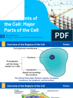 1 Components of The Cell Major Parts of The Cell