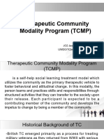 FINALS Therapeutic Community Modality Program STUDENT