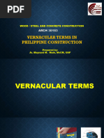 Module 0 Construction Veniacular Terms