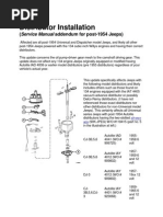 Distributor Installation in Universal Jeeps