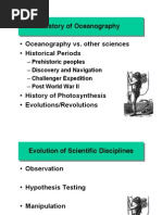 History of Oceanography