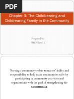 Chapter 3 The Childbearing and Childrearing Family in The Community