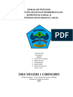 Makalah Tentang Aksi Pelaksanaan Komunitas Lokal & Partisipasi Masyarakat Lokal - Widya Xii-I