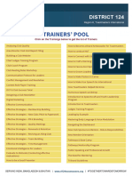 Trainers Pool