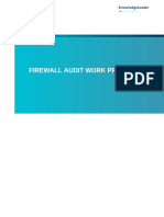 Firewall Audit Work Program