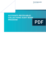 Accounts Receivable Collections Audit Work Program