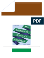 The Linguistics Student S Handbook 2nd Edition Laurie Bauer All Chapter Instant Download