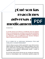 ¿Qué Son Las Reacciones Adversas A Los Medicamentos?