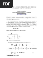 Duffing Electrical Oscillator